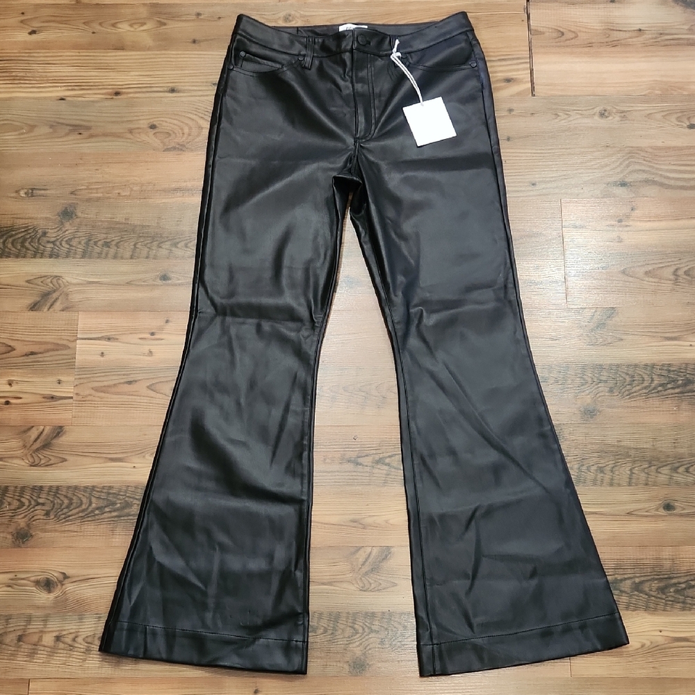 NEW Pistola Kinsley Boho Rich Mom Edgy Vegan Leather 30 Mobwife Chic Preppy